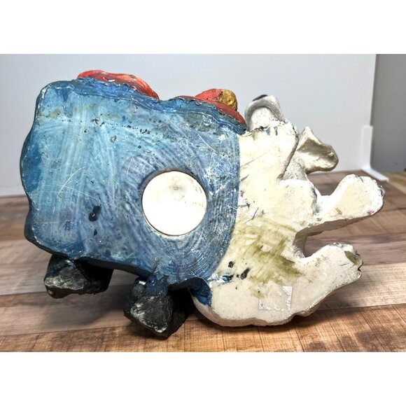 Dalmatian Puppy Figurine With Backpack Burger Design Hand-Painted Resin Bank Col - Picture 6 of 6